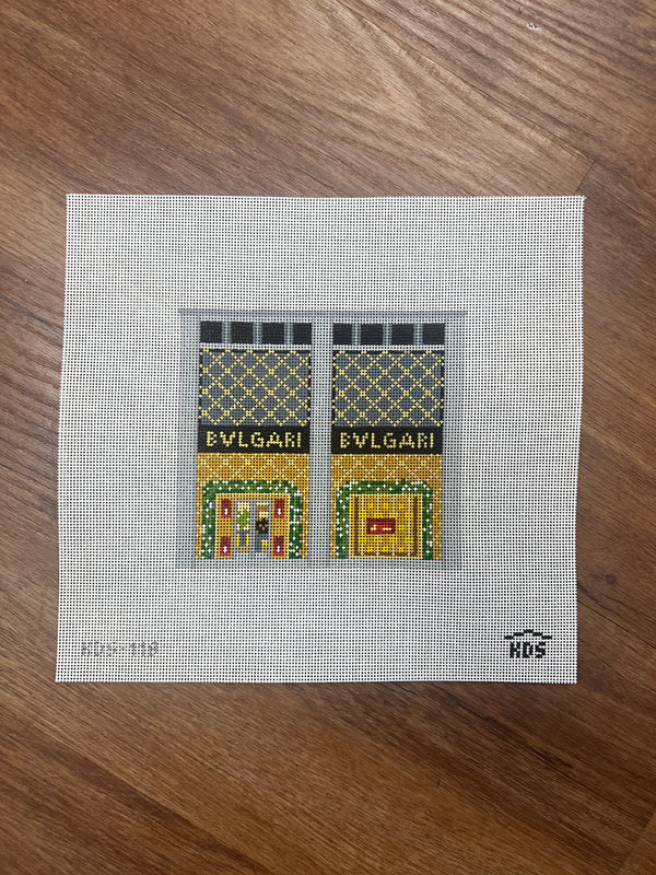 Bvlgari Storefront Gingham Stitchery