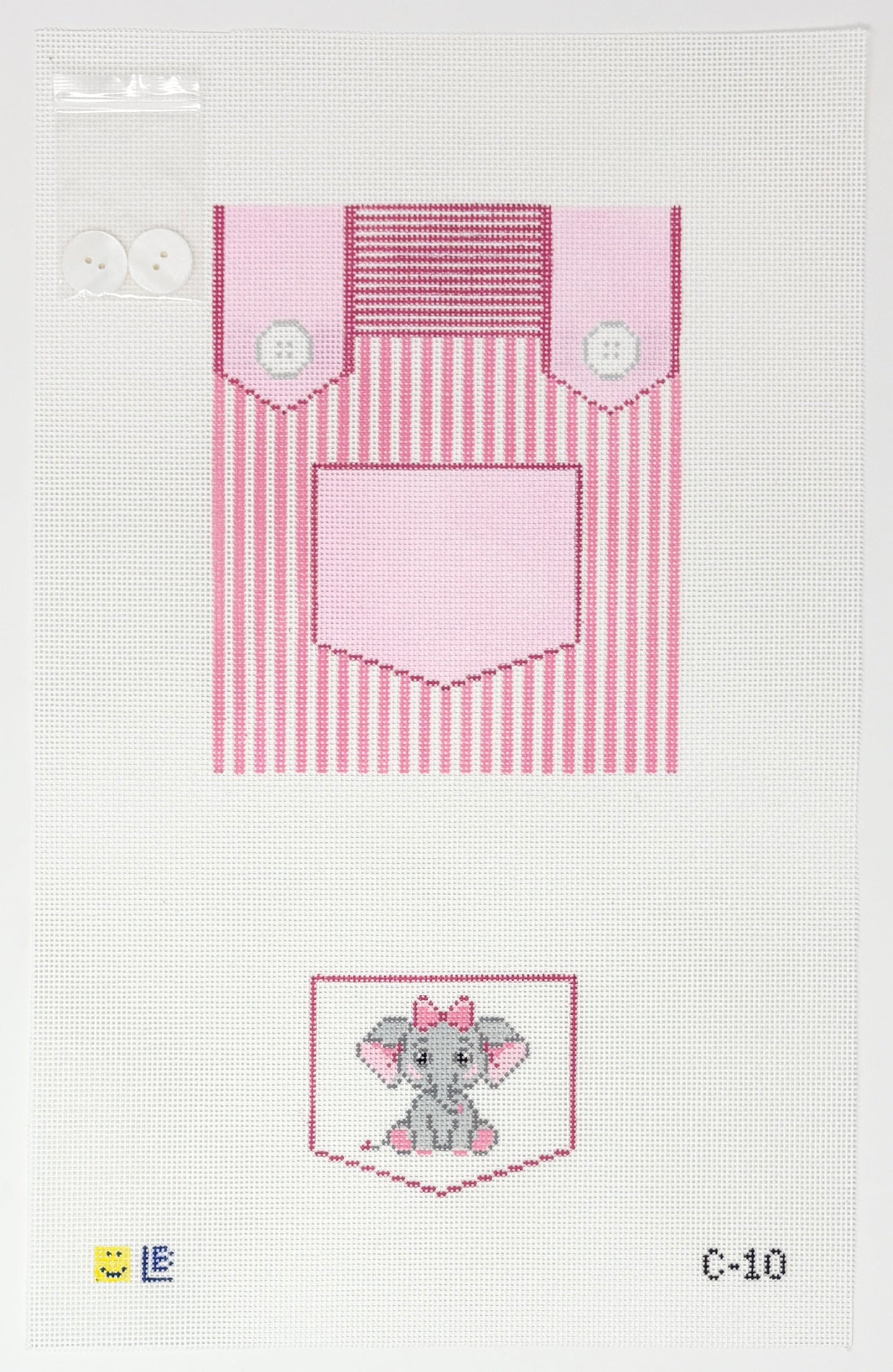 Overalls - Pink, Elephant