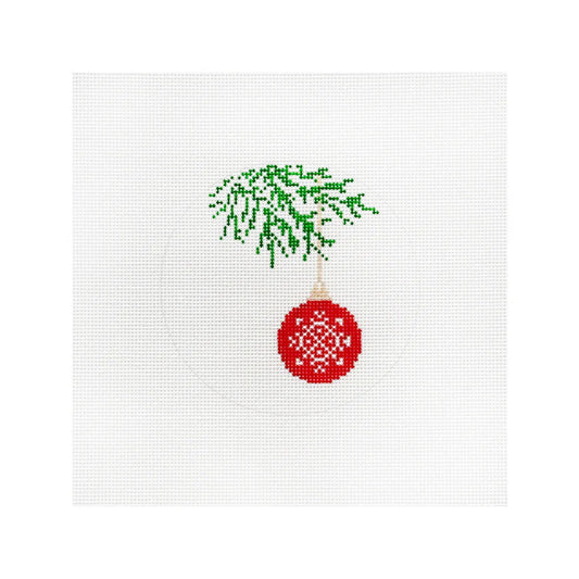 Snowflake Bauble Card Art Ornament Elizabeth Crane Swartz