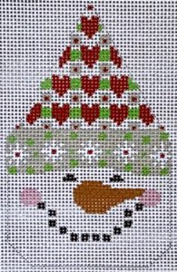 Snowman Face Heart Hat Danji Designs