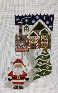 Danji Designs Santa's Workshop Stocking