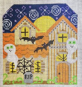 Danji Designs Orange & Brown Haunted House