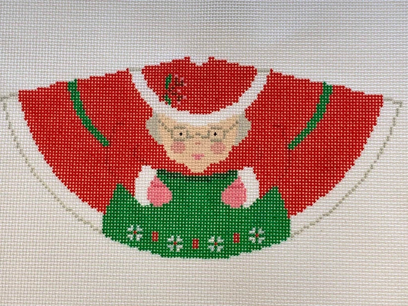 Mrs. Claus - 3d cone w/ feet Blue Ridge Stitchery