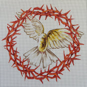 Crown of Thorns with Dove Color of Praise