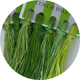 Straw Silk Spring Green Color Palette