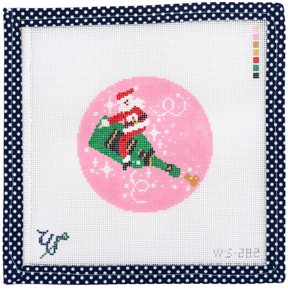 Champagne Santa Wipstitch WS282W