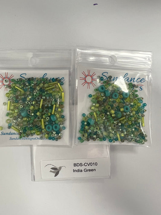 Sundance Assorted Bead Pack India Green