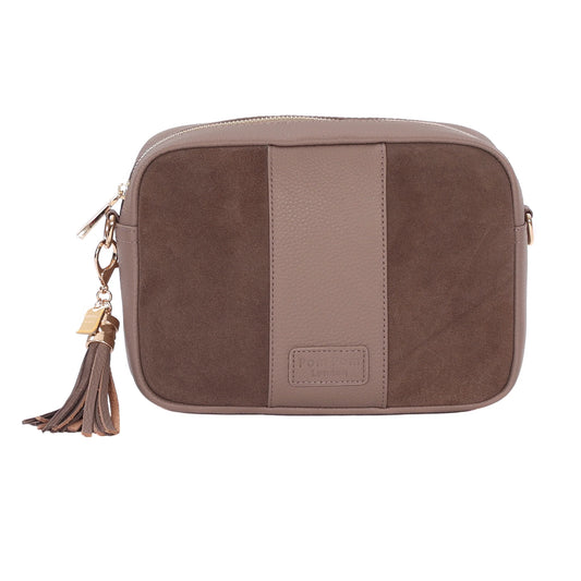 Pom Pom London City Suede/Leather Mocha
