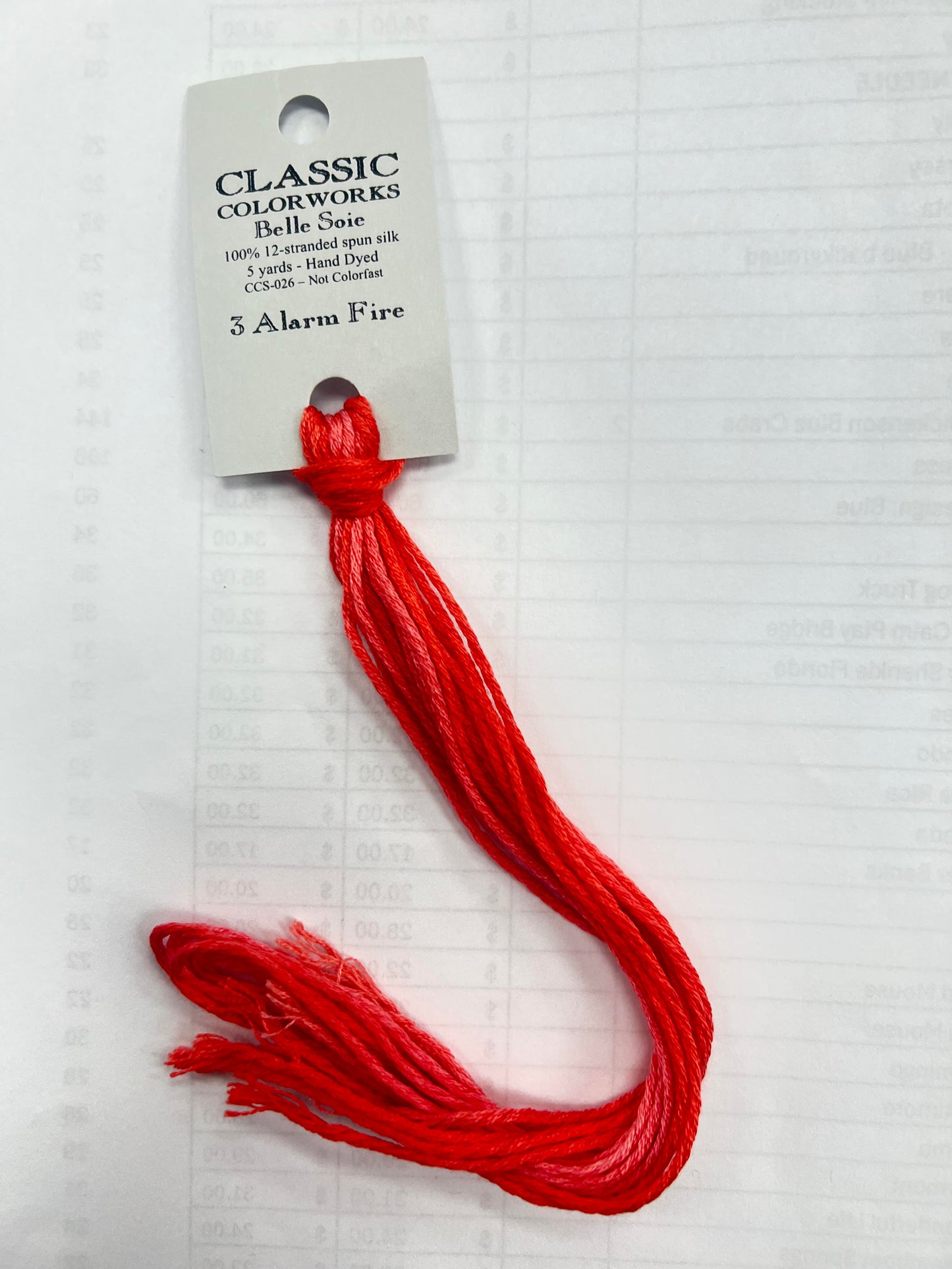 3 Alarm Fire Classic Colorworks Belle Soie