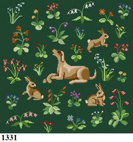 Cluny Rabbits and Hound Susan Roberts