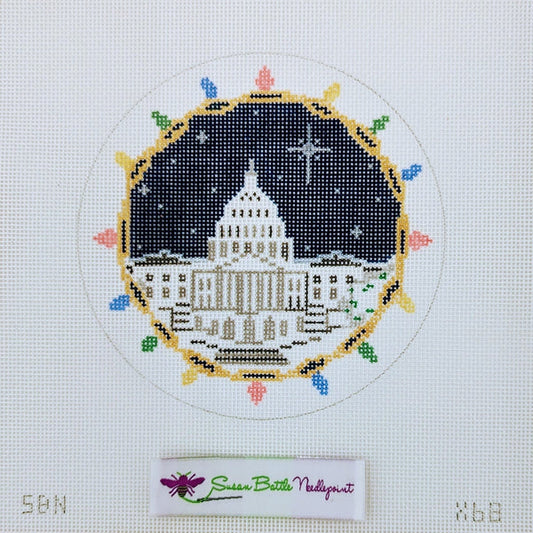 Capitol with Night Sky and Lights Susan Battle