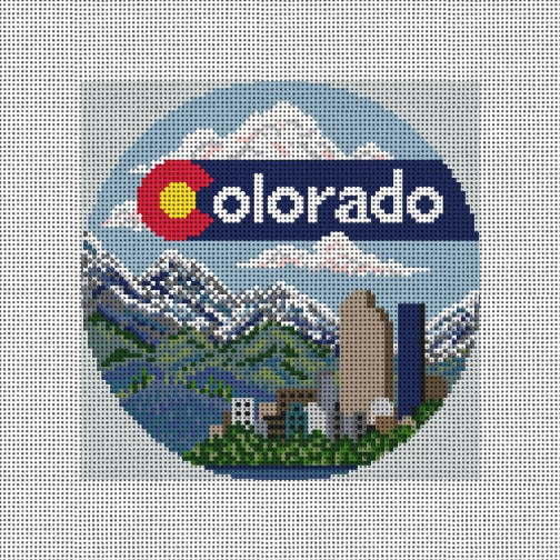 Colorado Round Needlepaint 107330