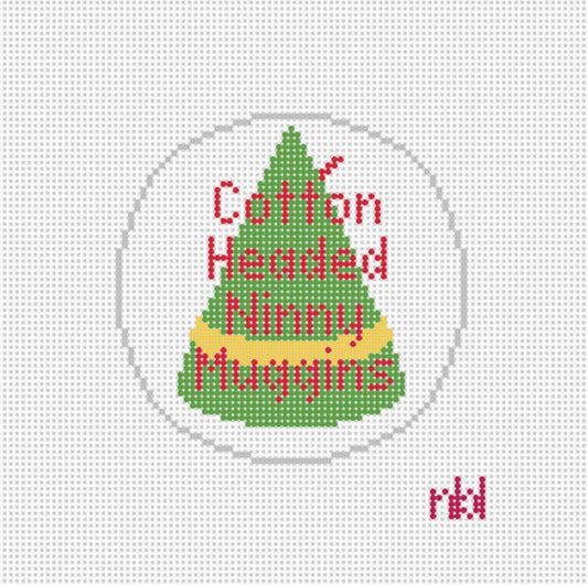 Cotton Headed Ninny Muggins Needlepoint by Laura