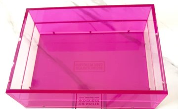 Dark Pink Acrylic Tray