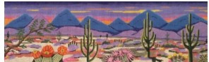 Desert Sunset Purple Palm Designs