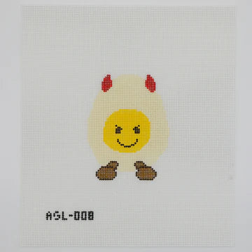 Deviled Egg Dogwood Needlepoint