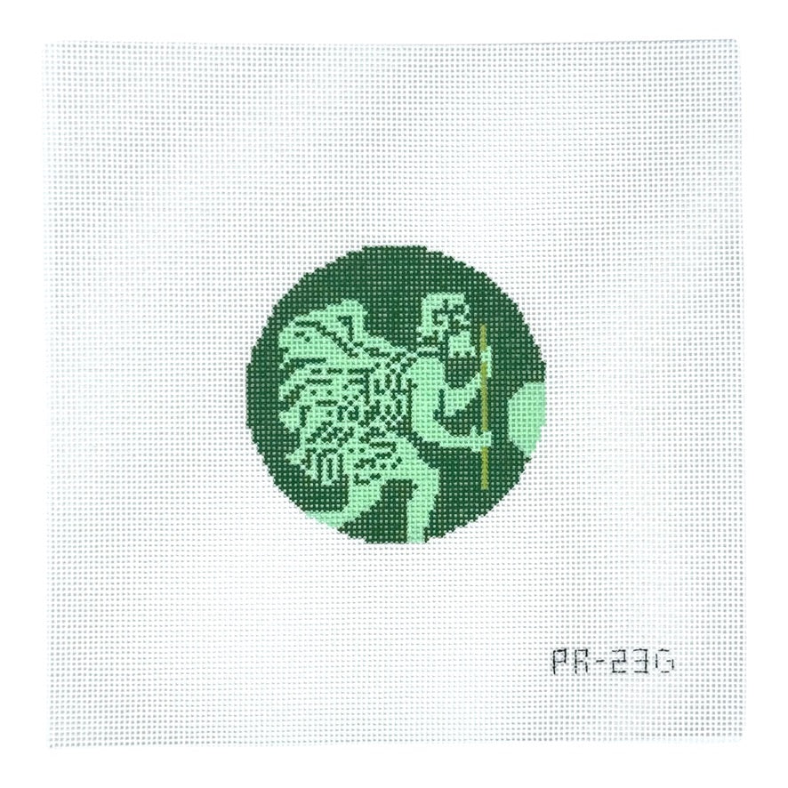 PR-23 St. Christopher Luggage Tag - Green