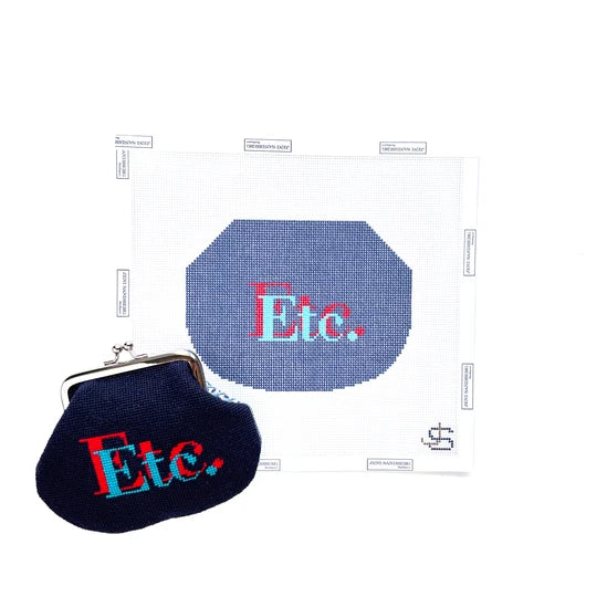 ETC Double Red and Blue Kiss Lock Bag Jeni Sandberg