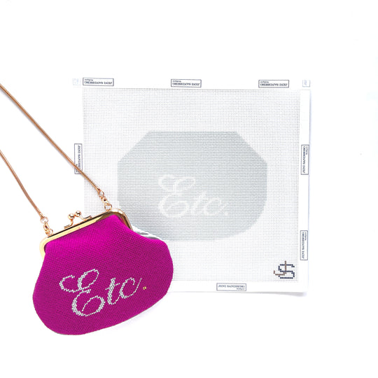 ETC Scroll Grayscale Kiss Lock Bag Jeni Sandberg
