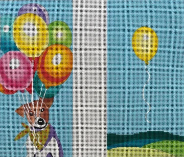 Dog with Balloons Eyeglass Case Colors of Praise