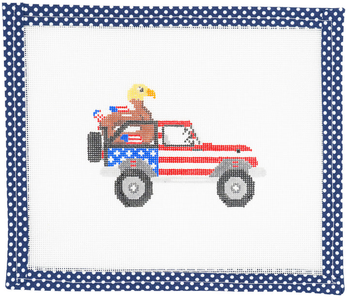 Wipstitch The Eagle Has Landed Jeep - WS062W