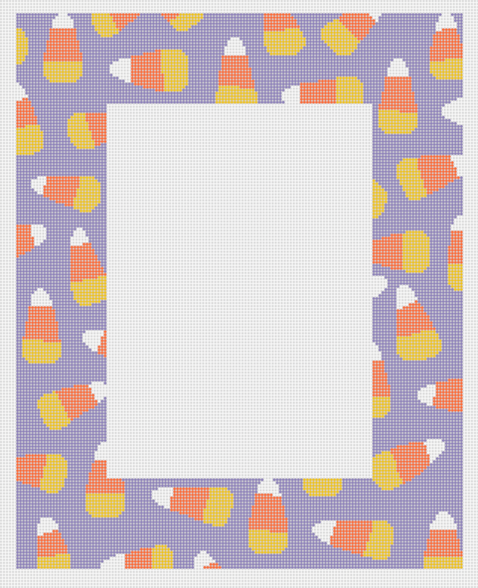 Candy Corn Frame (for 5x7 photo either direction)