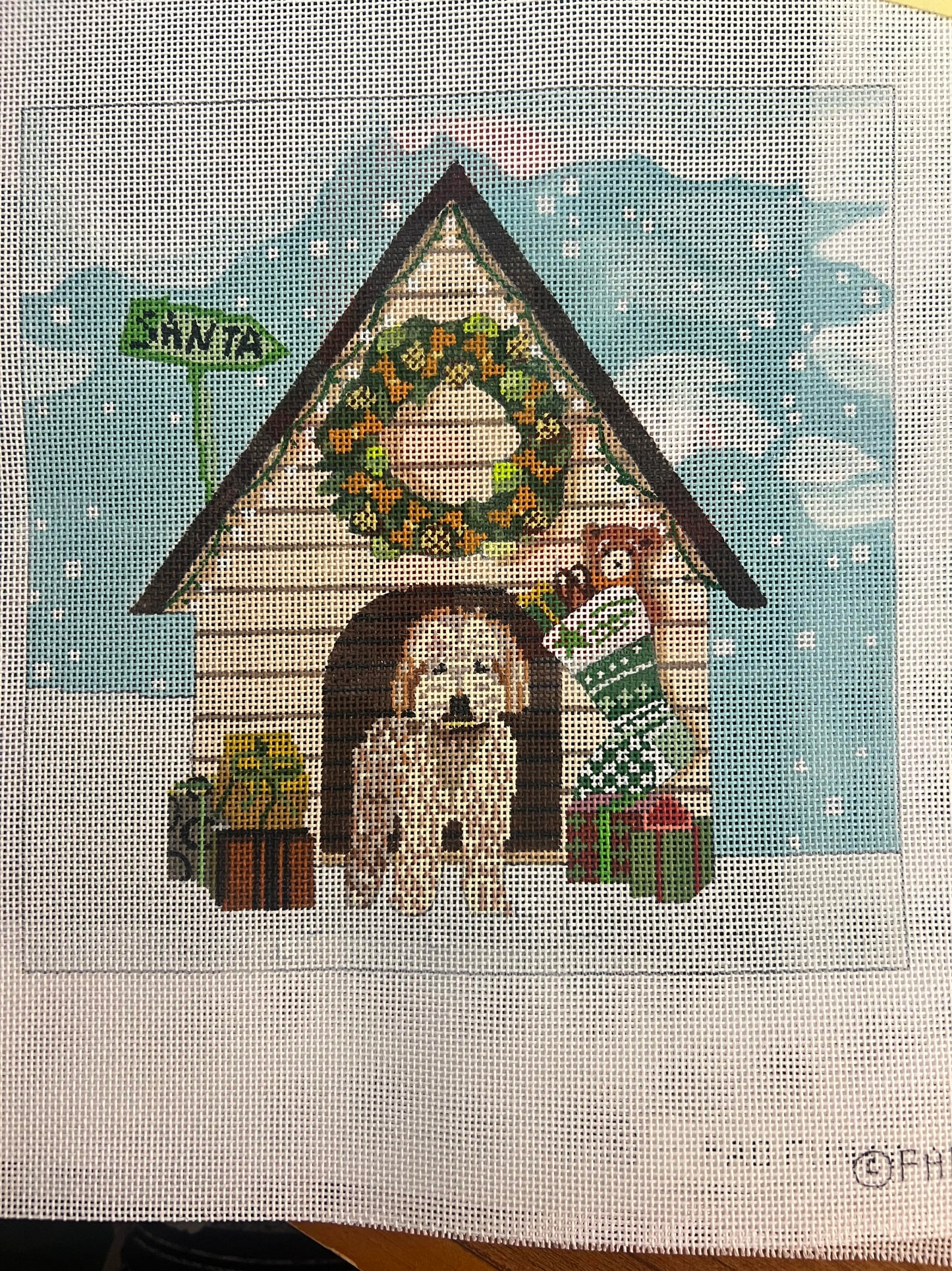 Christmas Dog House Fab Funky