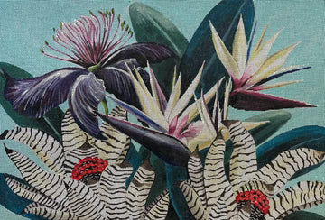 Bird of Paradise Floral Pillow Colors of Praise