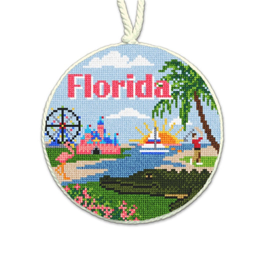 Florida Round Needlepaint 101822