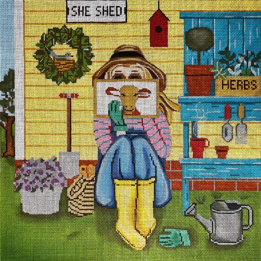 Gardening Girl Stitching