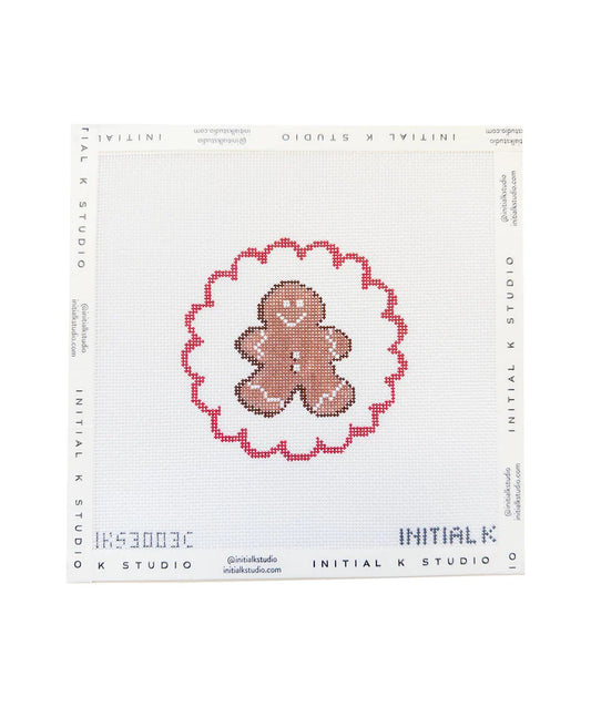 Gingerbread Man Cookie Ornament Initial K