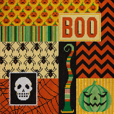 JP Needlepoint Boo Patchwork