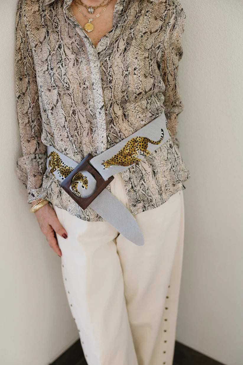 Fierce Leopard Hip Belt or Purse Strap Colors of Praise