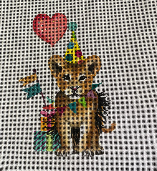 Birthday Baby Lion with Presents Colors of Praise