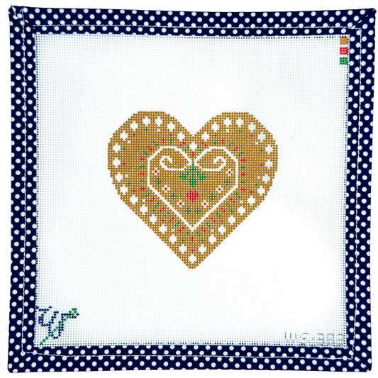 Gingerbread Heart Wipstitch WS383W