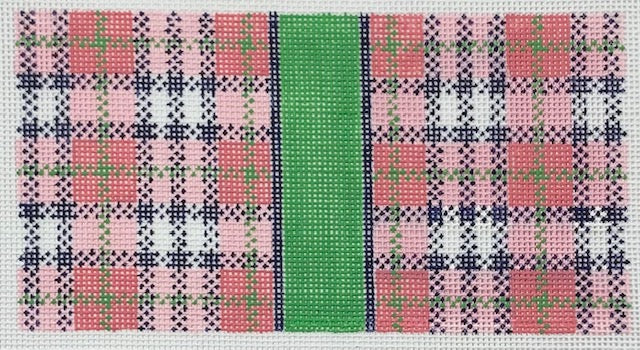 Pink Plaid, 6x3