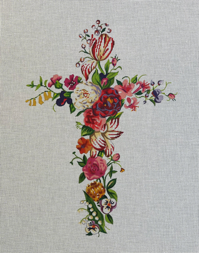 Floral Cross Colors of Praise