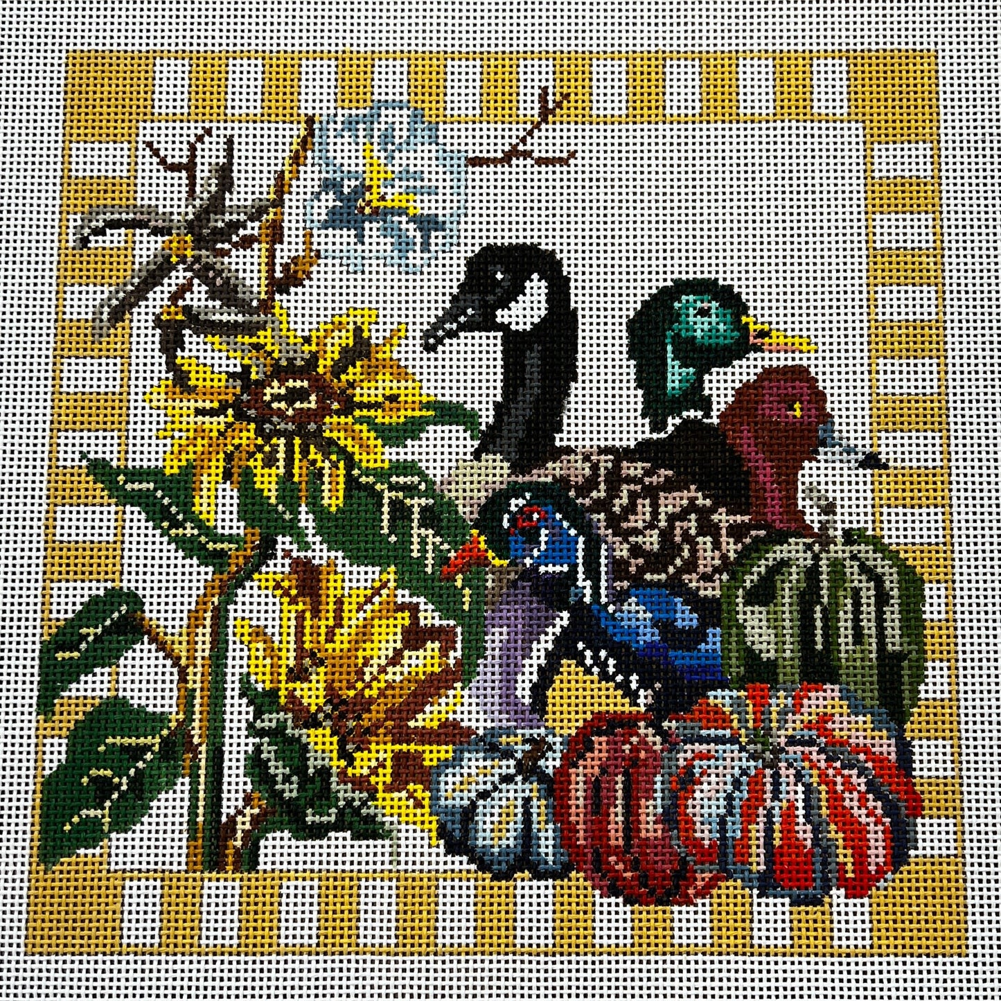 AB64 Fall Flower Pillow