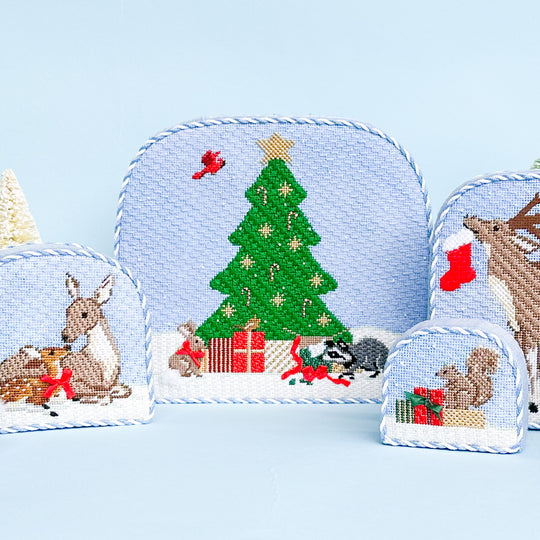 Backdrop for Christmas Forest Stitch Guide Included