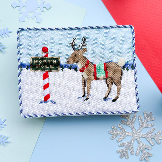 Reindeer and North Pole Stitch Guide Included