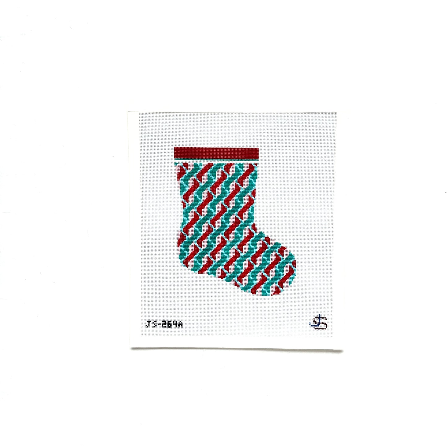 Twist Mini Christmas Stocking Needlepoint Canvas
