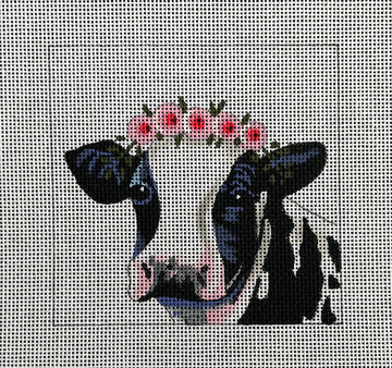 Dairy Cow with Floral Crown Colors of Praise