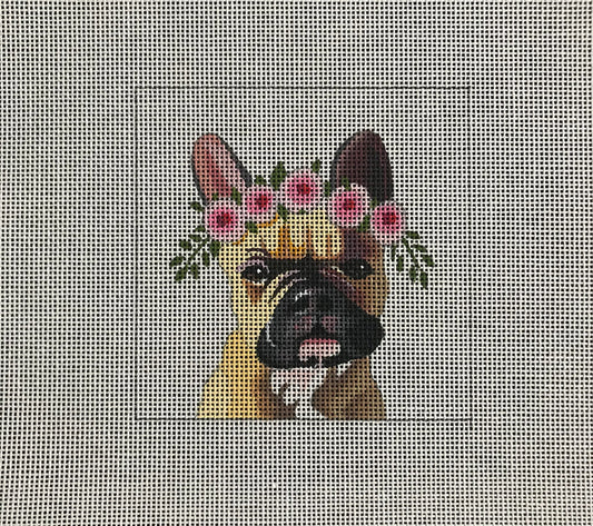 French Bulldog with Flowers Colors of Praise IN096