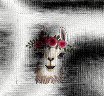 Llama with Flowers Coaster Colors of Praise IN274