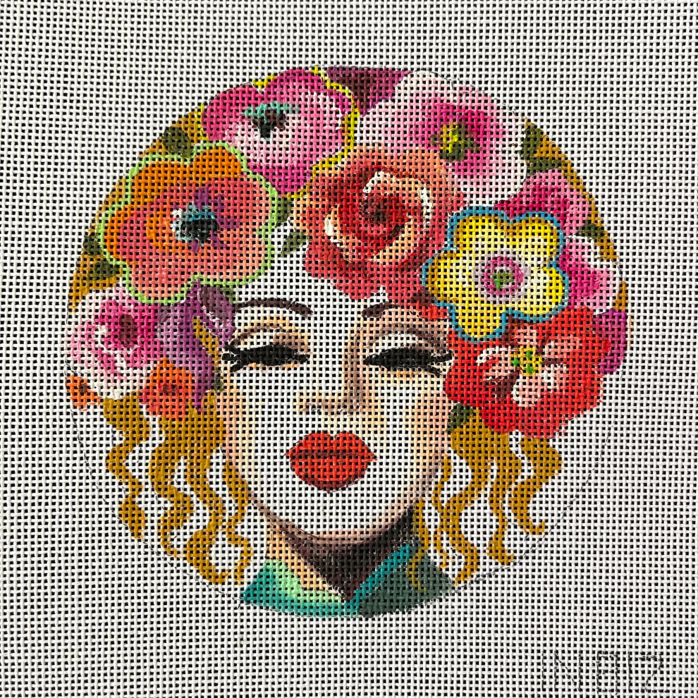 Lady with Floral Headdress Colors of Praise