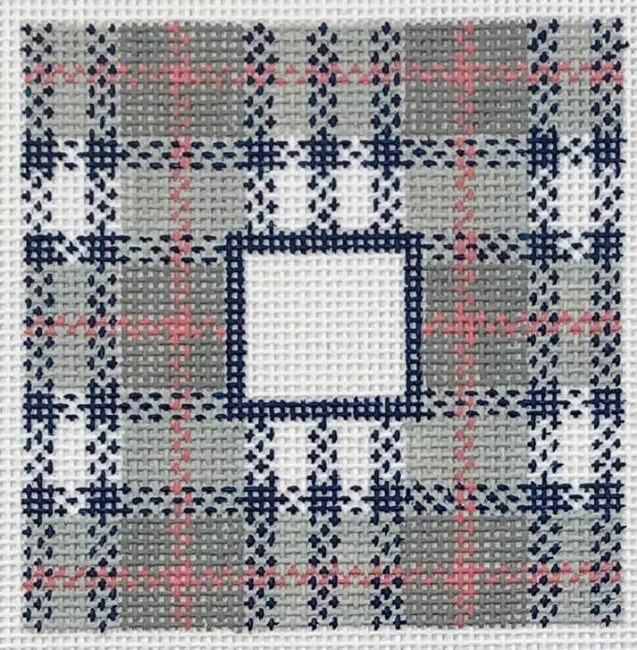 Grey & Blue Plaid, 3x3  (Reg. $30)