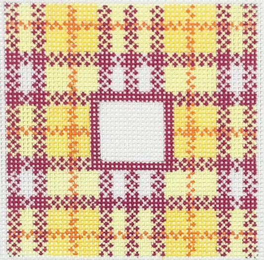 Yellow Plaid, 3x3