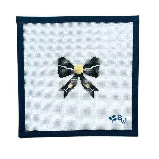 January Bow Boxwood Needlepoint