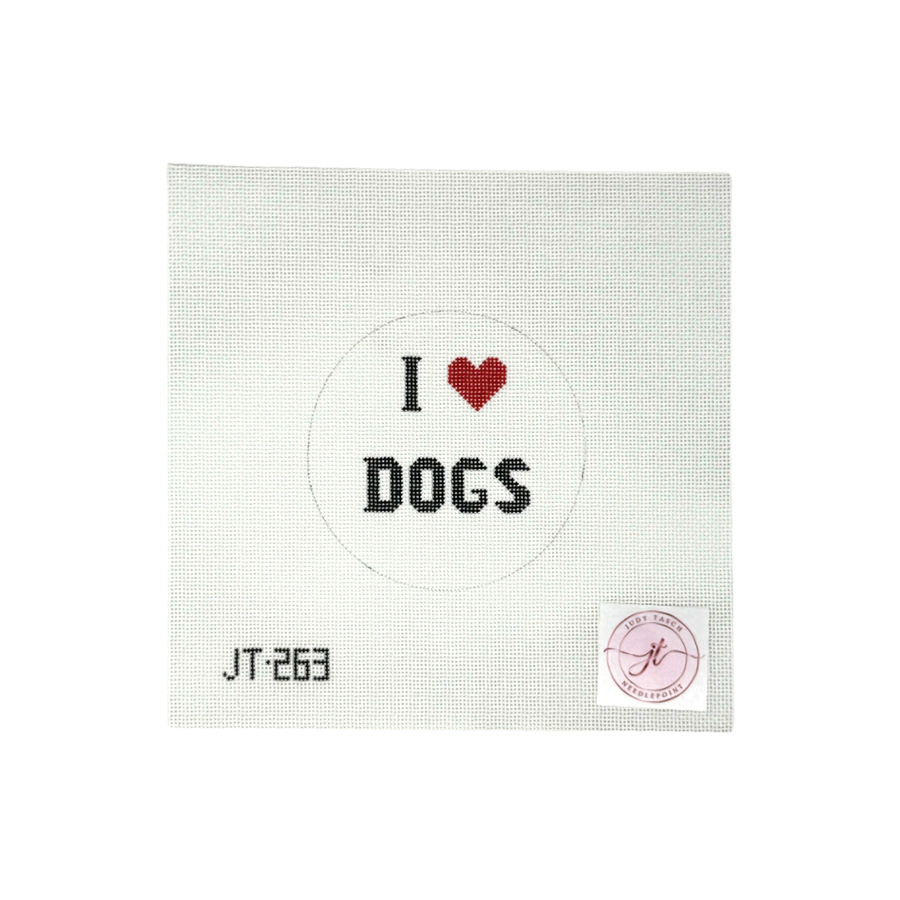 JT263 I Love Dogs Round
