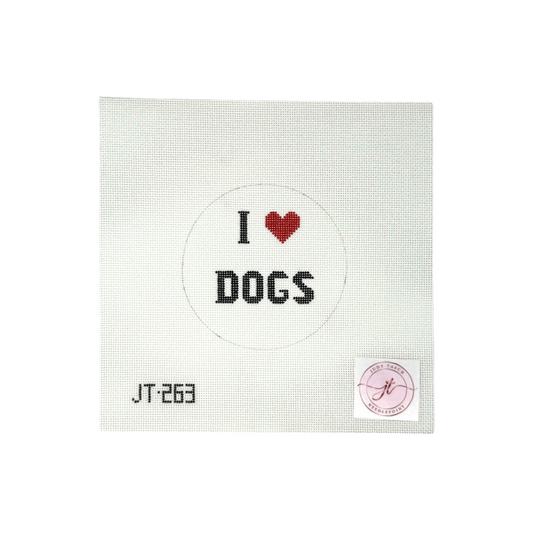 JT263 I Love Dogs Round